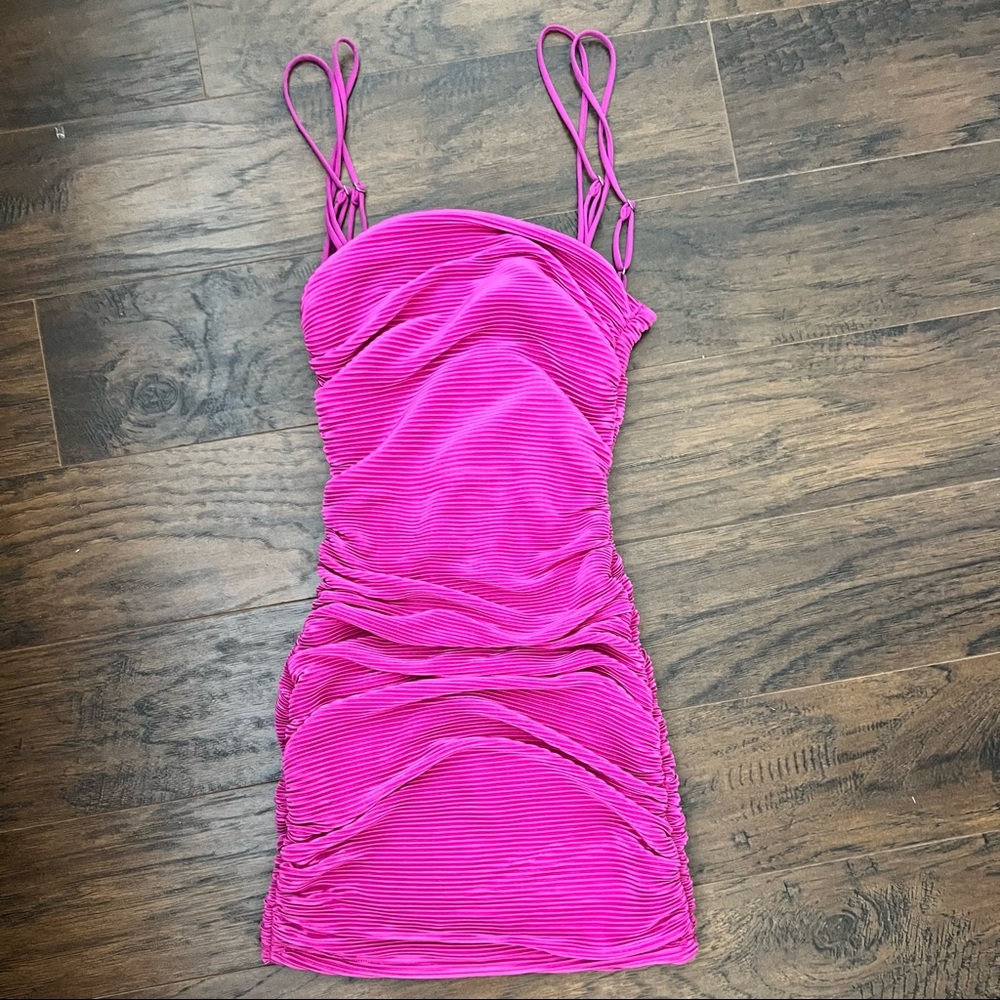 Pinkish purple Lucy In The Sky mini dress. Size xxs